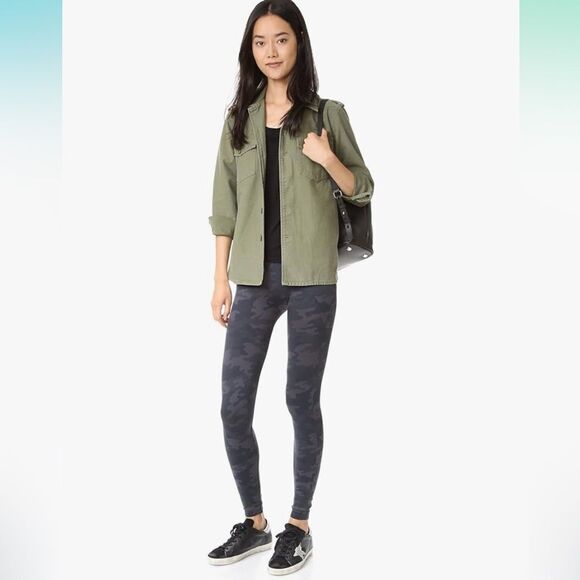 SPANX NWT Look at Me Now black camo leggings - m - Picture 4 of 10